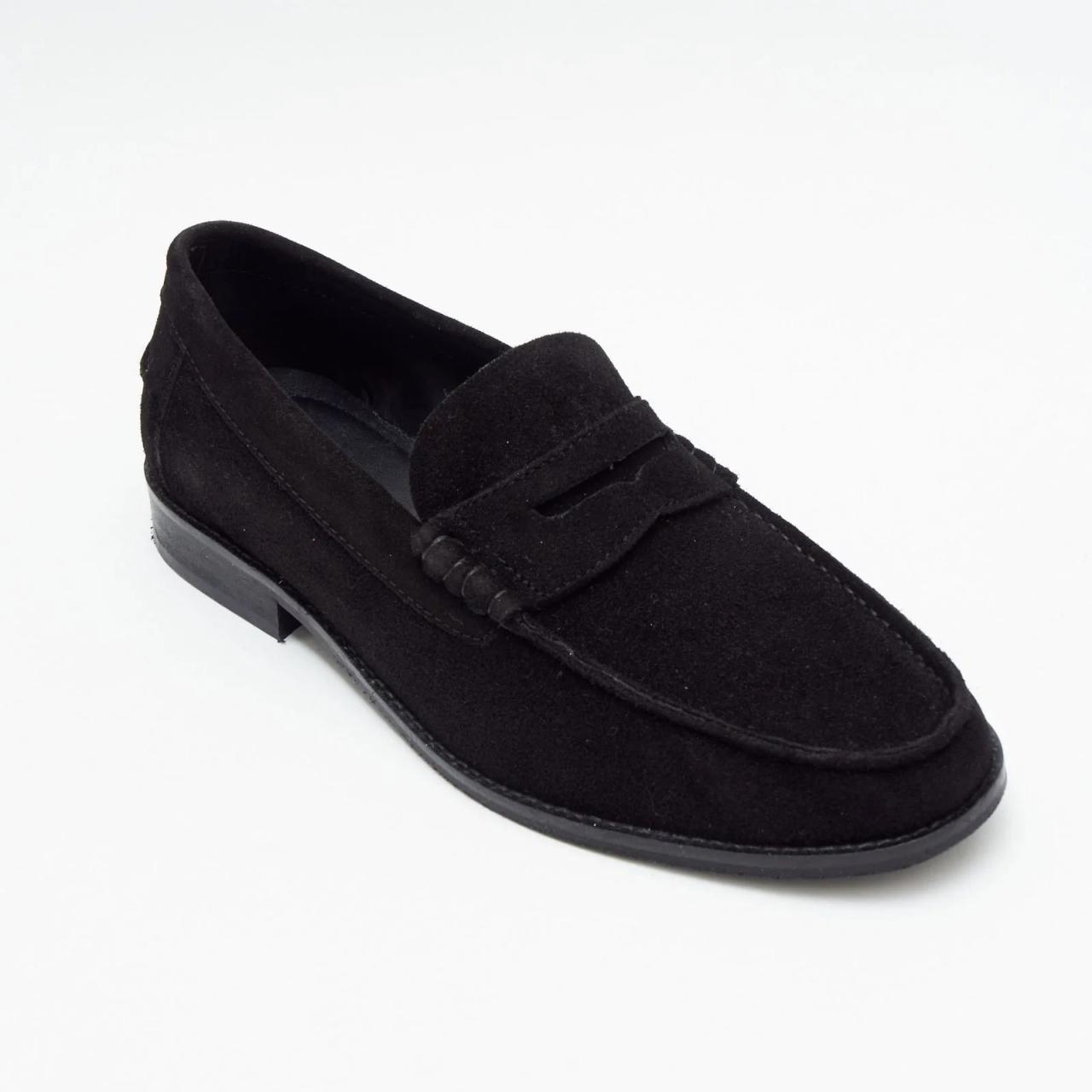 Suede loafers mens slip