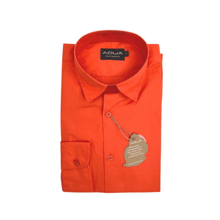 Coral color dress shirts for mens