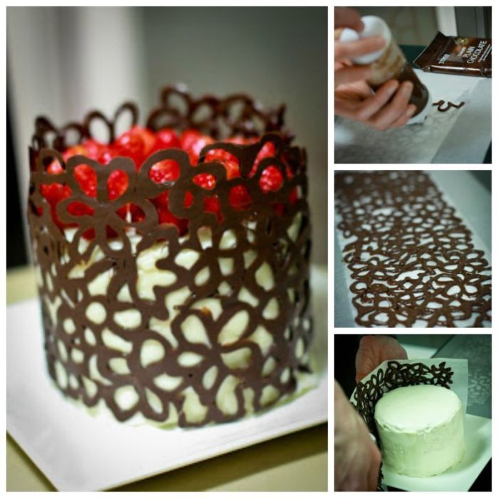 How to make a chocolate decoration