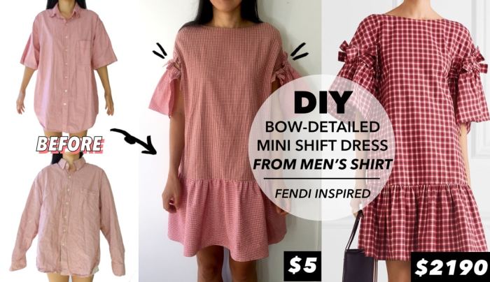 Diy dress from mens shirt