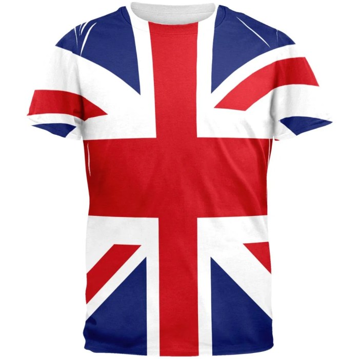 Union jack mens dress shirt