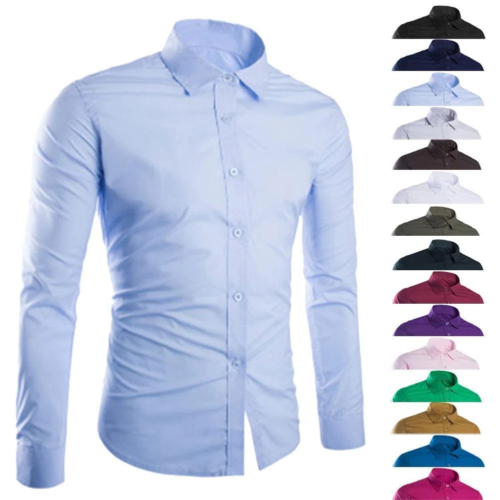 Men's fall color dress shirts