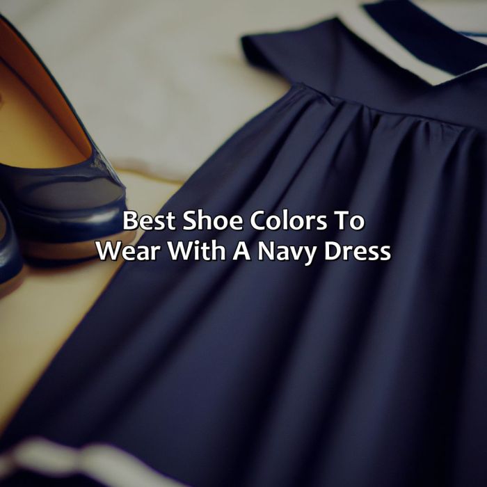 Best shoe color for navy dress