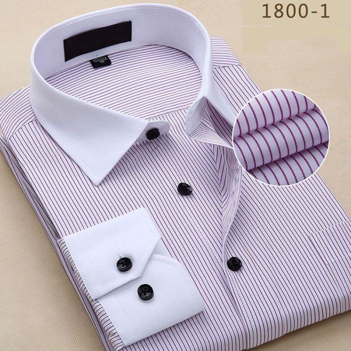 Mens colored dress shirts with white collar