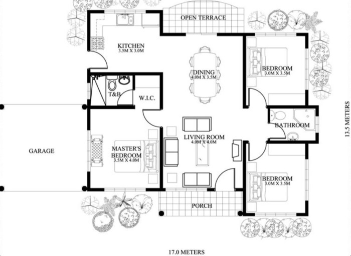 Desain rumah lebar 6 meter luas 90