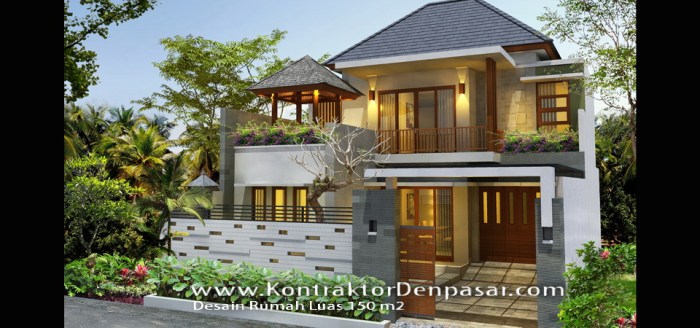 Desain rumah luas tanah 150m