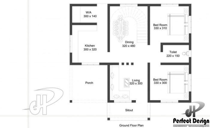 Desain rumah luas tanah 84 meter