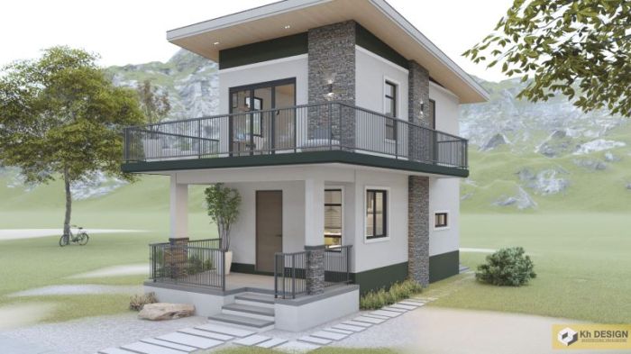 Desain rumah lantai 2 ype 60