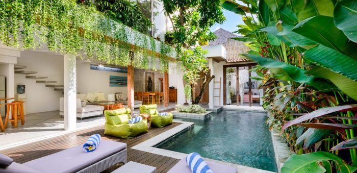 Desain rumah kost 6 kamar di bali