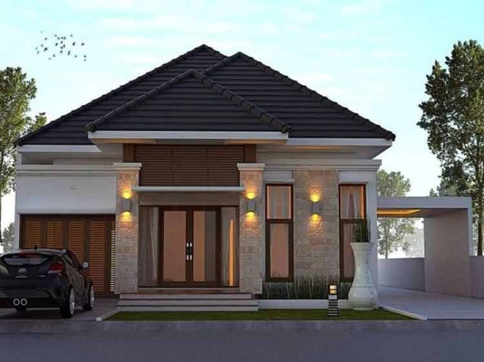 Desain rumah limas type 70