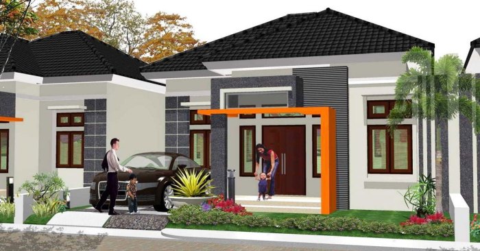 Desain rumah limas type 70