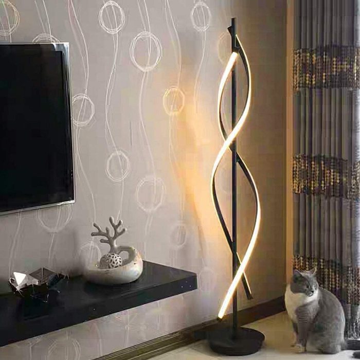 Living floor lamp led modern standing pole light rooms dimmable lamps lights 240v 30w lighting family